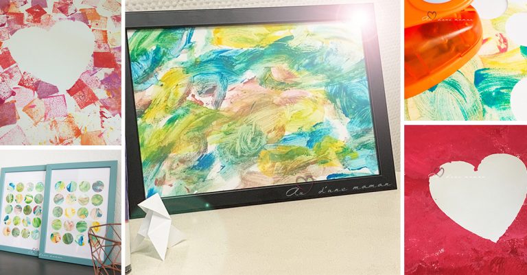 diy œuvres d'art enfants cadeaux